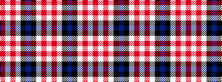 idealised woven sample of pattern RWRWKBKWRW