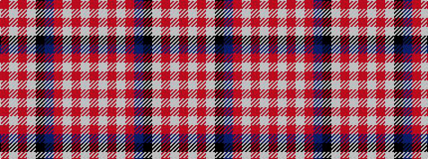 idealised woven sample of pattern RWRWKBRWRWR