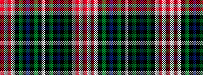 idealised woven sample of pattern RWRWKGKBKGKW