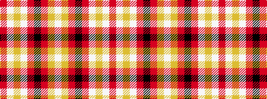 idealised woven sample of pattern RWYWRKRYW