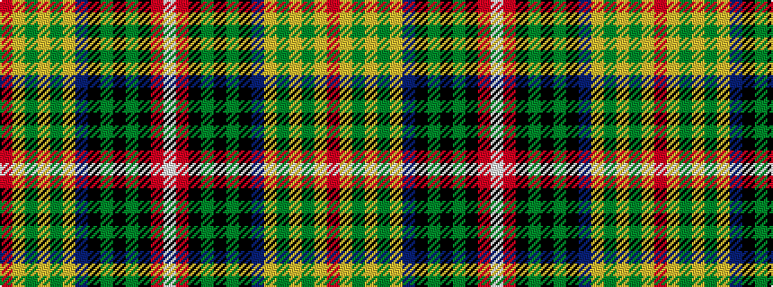 idealised woven sample of pattern RYGYGYBKGKGKRW