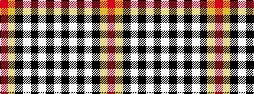 idealised woven sample of pattern RYKWKWKW