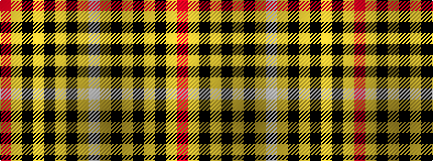 idealised woven sample of pattern RYKYKYKYW