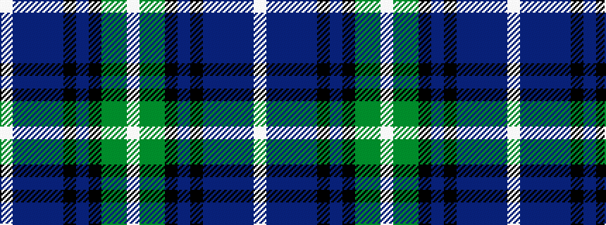 idealised woven sample of pattern WBBBBKBKGGW