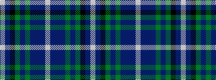 idealised woven sample of pattern WBBBGBGKBW