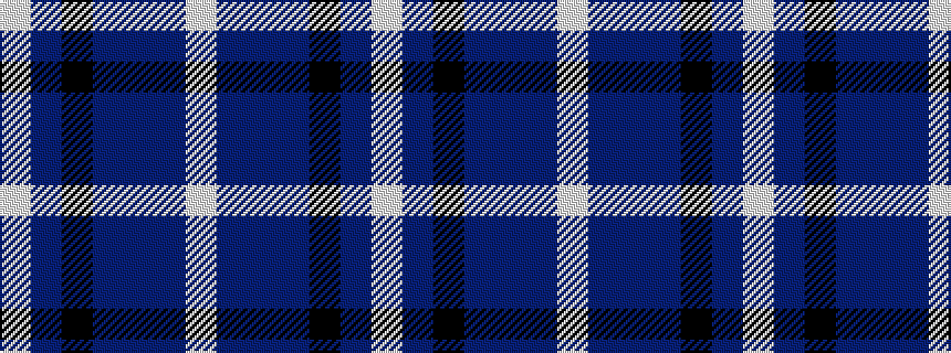 idealised woven sample of pattern WBBBKBW