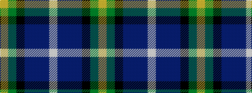 idealised woven sample of pattern WBBBKGY