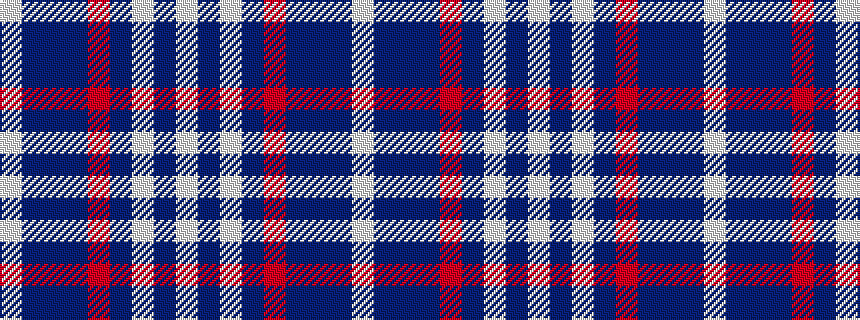 idealised woven sample of pattern WBBBRBWBW