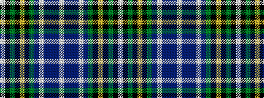 idealised woven sample of pattern WBBBWBGKYKGKW