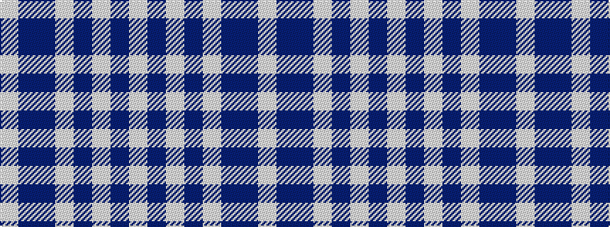 idealised woven sample of pattern WBBWBWBW