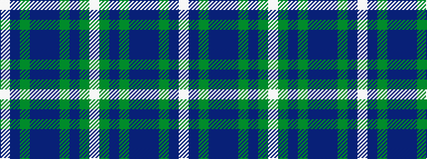 idealised woven sample of pattern WBGBBBGBGW