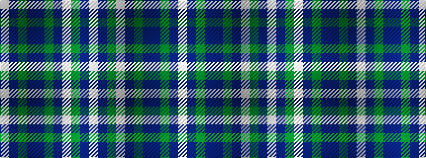 idealised woven sample of pattern WBGBBGBWGBW