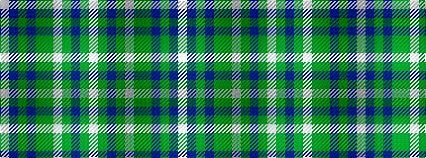 idealised woven sample of pattern WBGBGGWGBGW
