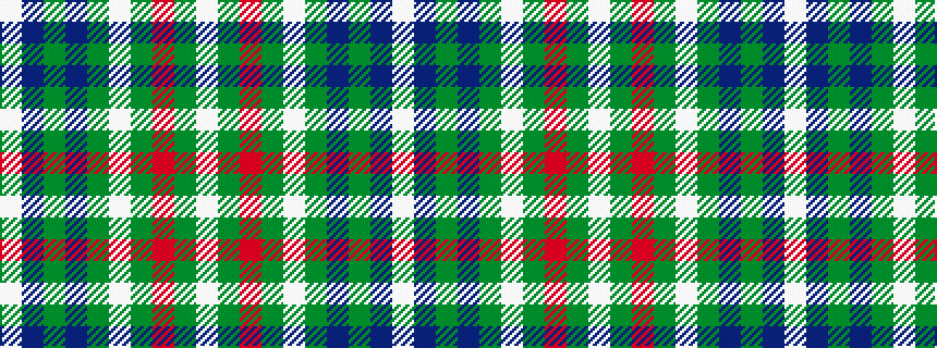 idealised woven sample of pattern WBGBGWGRGW