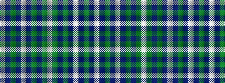 idealised woven sample of pattern WBGBWBGBGW