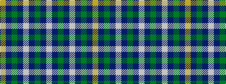 idealised woven sample of pattern WBGBWBGBY