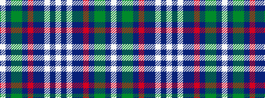 idealised woven sample of pattern WBGGBRBBWBW
