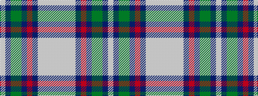 idealised woven sample of pattern WBGGBRBWWWW