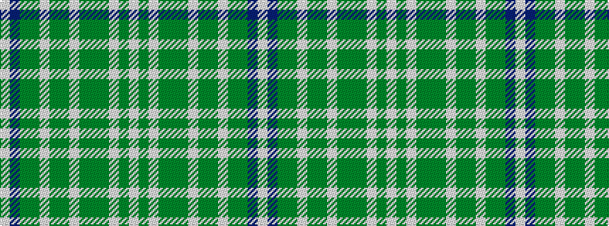 idealised woven sample of pattern WBGGWGGWGGGWGW