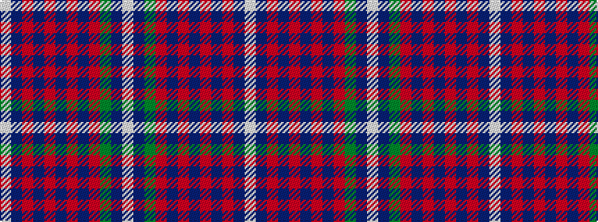 idealised woven sample of pattern WBGRBRBRBRBW
