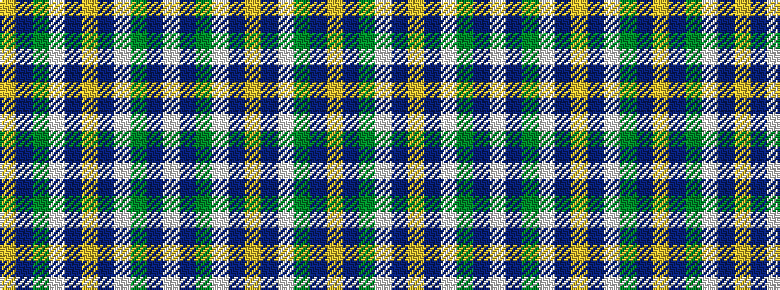 idealised woven sample of pattern WBGWBYBWGBY