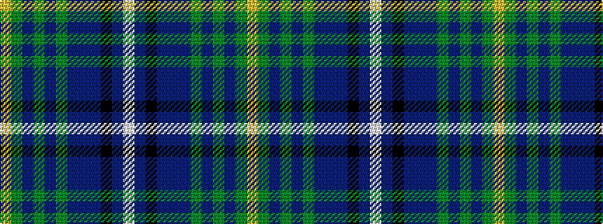 idealised woven sample of pattern WBKBBBGBGBGY