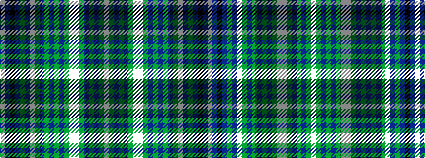idealised woven sample of pattern WBKBGBWGBGBGBGWWGBGBGW