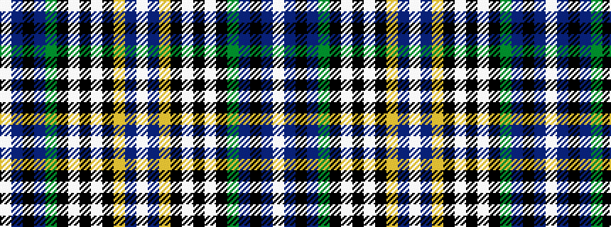 idealised woven sample of pattern WBKBGKWKWKYBW