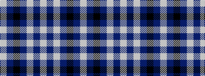 idealised woven sample of pattern WBKBWBW