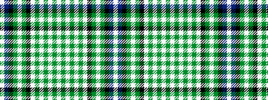idealised woven sample of pattern WBKGWGKWGWGWGW