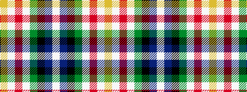 idealised woven sample of pattern WBKGWRWY