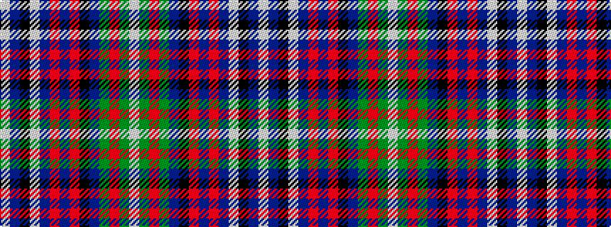 idealised woven sample of pattern WBKWBRBRKBGRGW