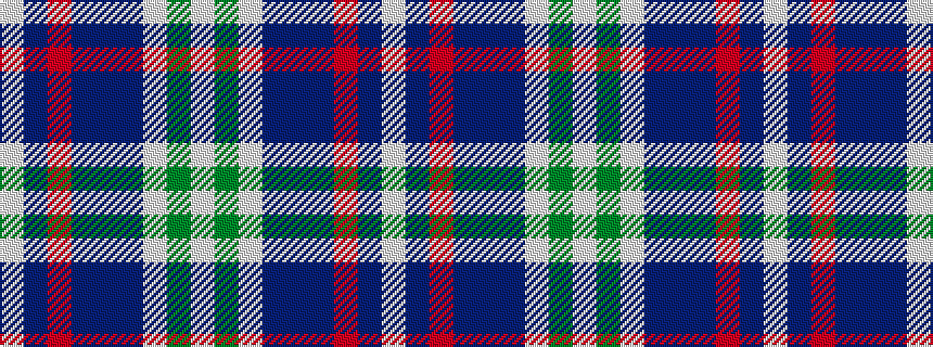 idealised woven sample of pattern WBRBBBWGW