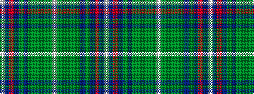 idealised woven sample of pattern WBRBGBGGGGGW