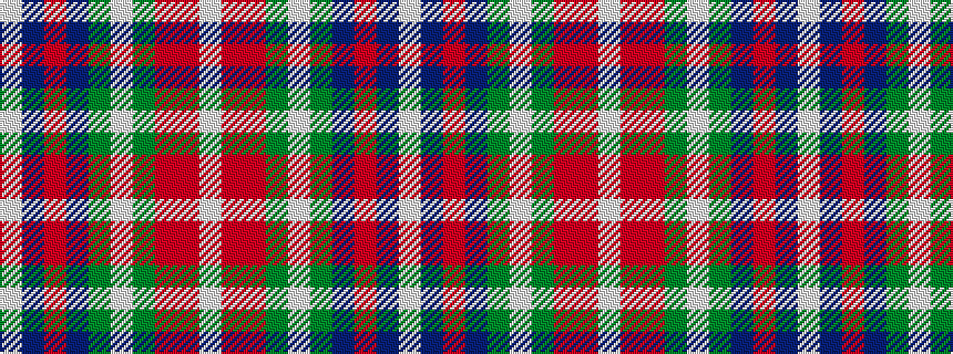 idealised woven sample of pattern WBRBGWGRRW