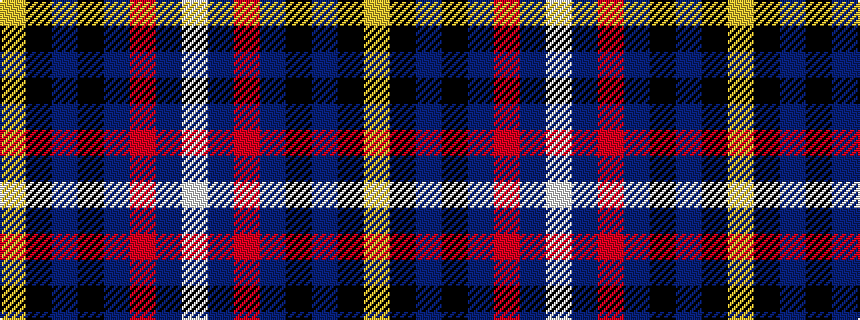 idealised woven sample of pattern WBRBKBKY