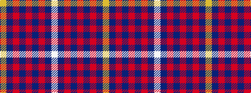 idealised woven sample of pattern WBRBRBRBY