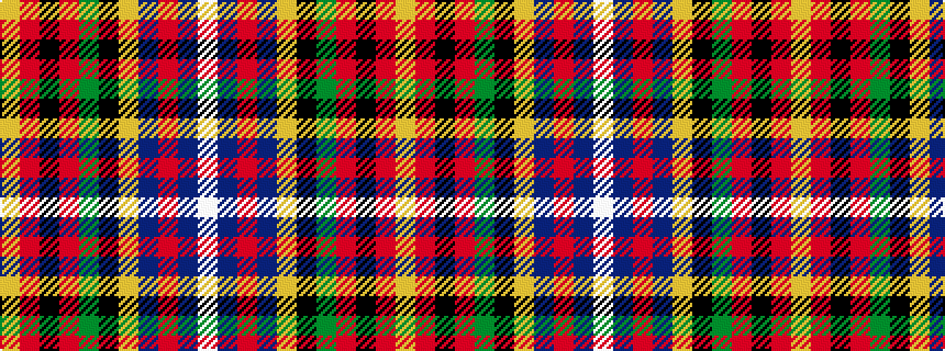 idealised woven sample of pattern WBRBYKGRKRY