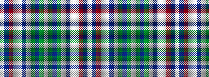 idealised woven sample of pattern WBRWWBWGBGW