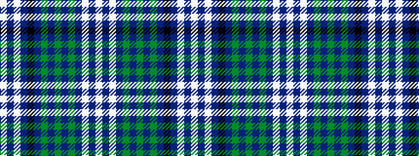 idealised woven sample of pattern WBWBGBGBGBKBWBW
