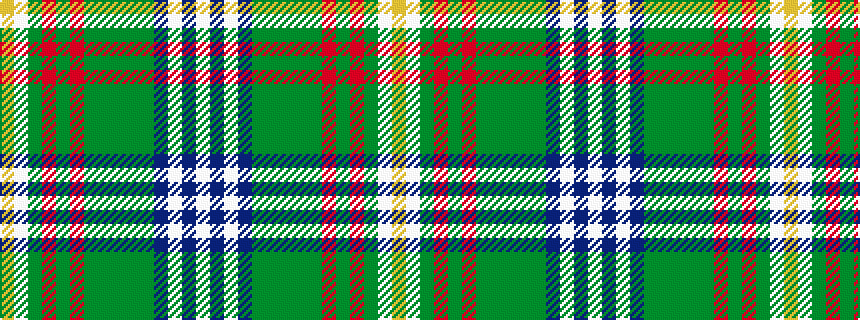 idealised woven sample of pattern WBWBGGGGGRGRGWY