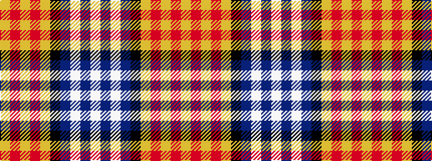 idealised woven sample of pattern WBWBKYRYRY