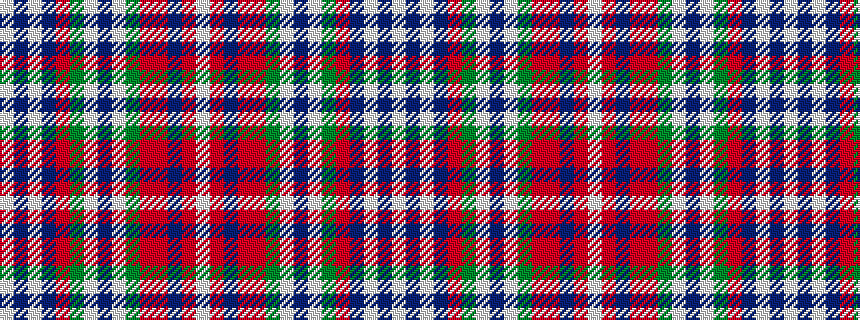 idealised woven sample of pattern WBWBRGWBWGRRBRW