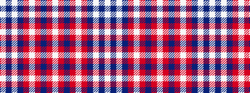 idealised woven sample of pattern WBWBRWRBRW