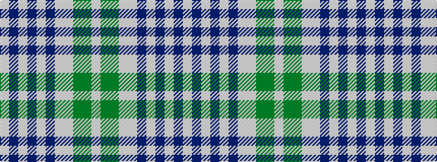 idealised woven sample of pattern WBWBWBWWGGW