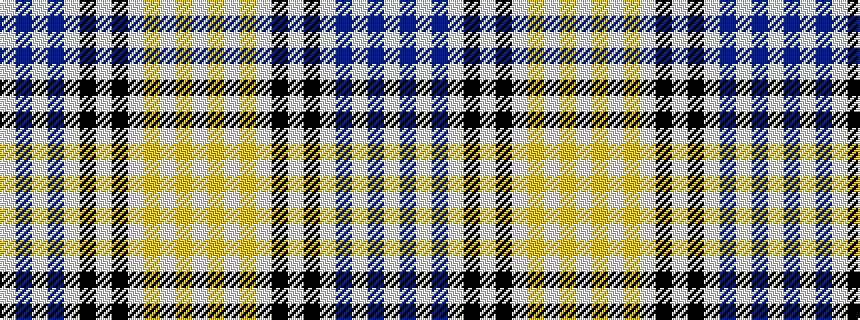 idealised woven sample of pattern WBWBWKWKWYWYW