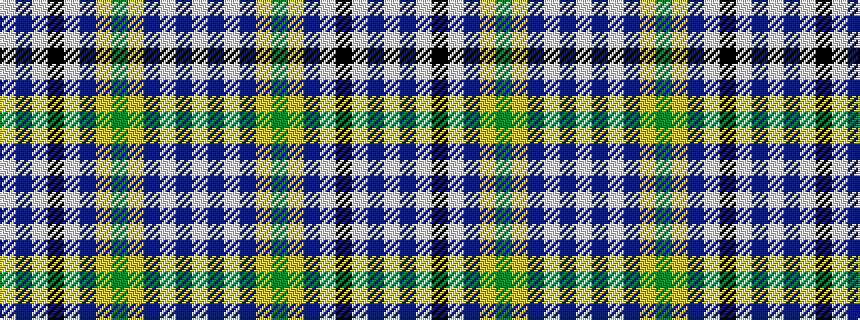 idealised woven sample of pattern WBWBYGYBWKWBW