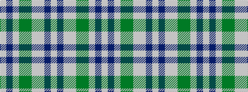 idealised woven sample of pattern WBWGGWWBW
