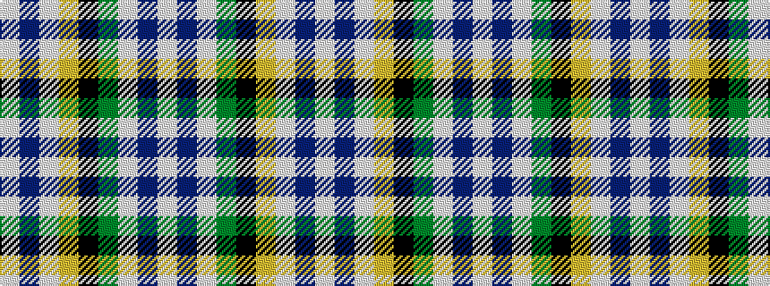 idealised woven sample of pattern WBWGKYWBW