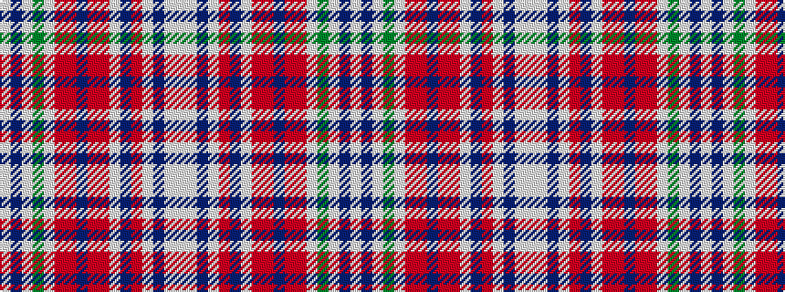 idealised woven sample of pattern WBWGWRRBRRWBRWBWW